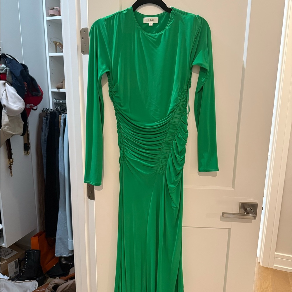 A.L.C. Green Long Sleeve Dress